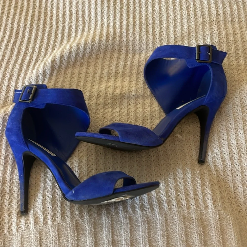 Steve Madden blue heels, size 8.5